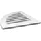 Ekena Millwork Quarter Round Top Left Surface Mount PVC Gable Vent w/ 3-1/2"W x 1"P Standard Frame, 22"W x 26"H GVPQL22X2601SF - alternate 4